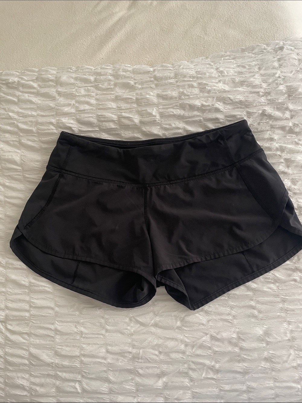 Size 4 black lululemon shorts